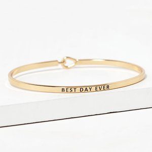 Engraved Inspirational Message Bracelets